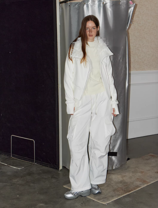 Oblique Embrace Faux-Fur Lined Jacket