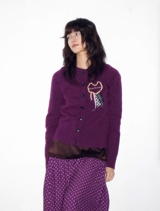 Camellia Detach Wool Cardigan Jacket